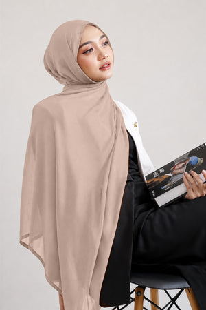 Luxe Chiffon Hijab - Pearl