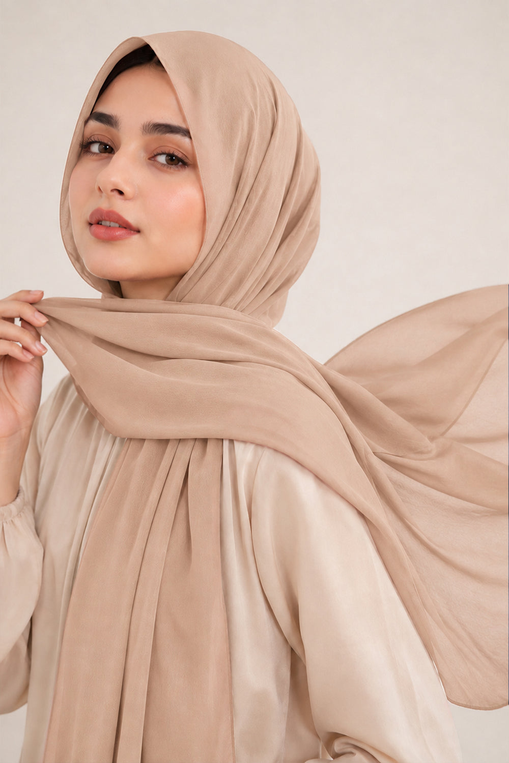 Luxe Chiffon Hijab - Pewter
