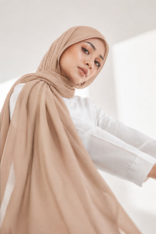 Luxe Chiffon Hijab - Pewter