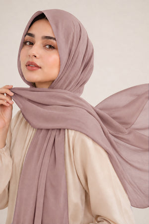 Luxe Chiffon Hijab - Powder Pink