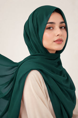 Luxe Chiffon Hijab - Zinc