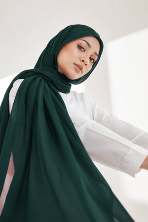 Luxe Chiffon Hijab - Zinc