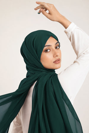 Luxe Chiffon Hijab - Zinc