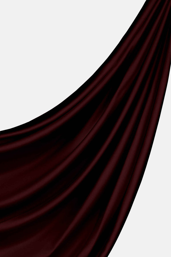 Maroon Silk Hijab