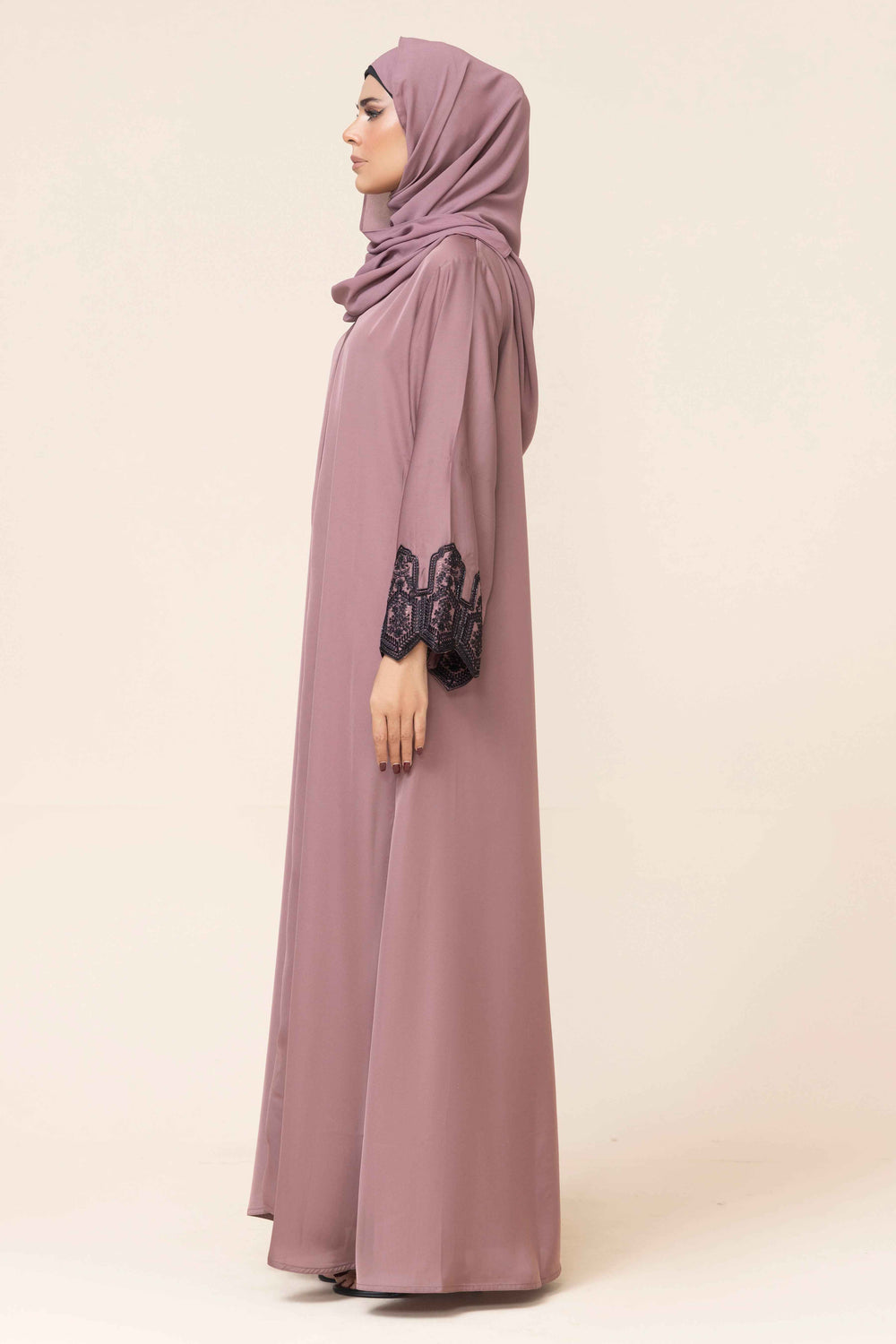 Mauve Embriodered
