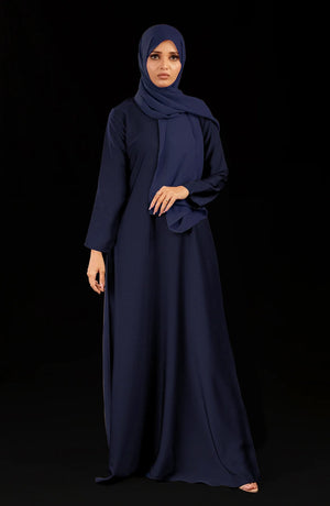 Abaya fermée devant uni