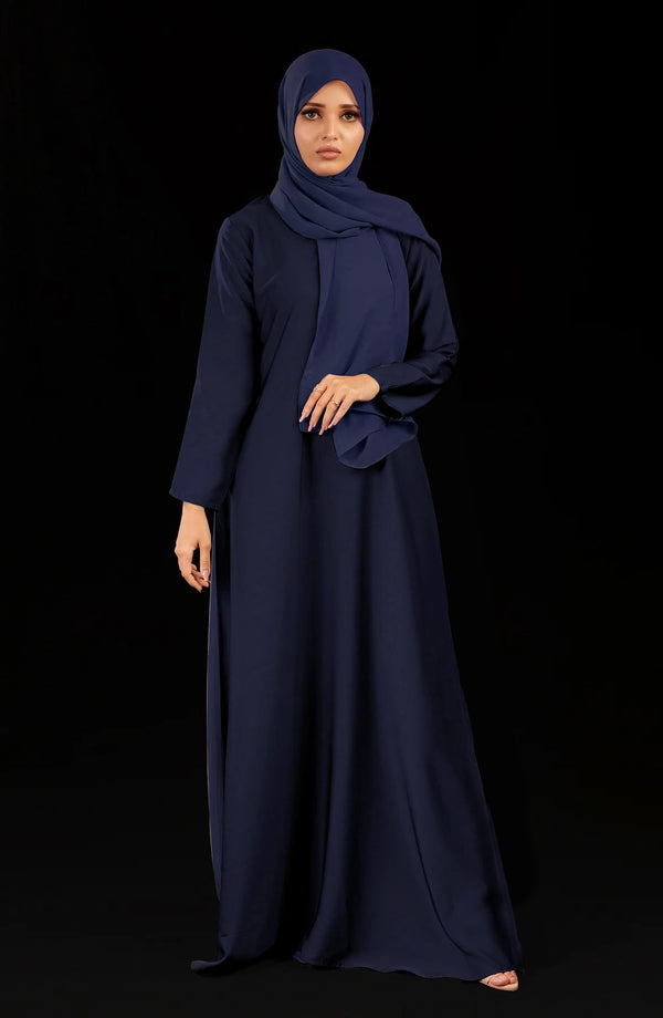 Abaya fermée devant uni