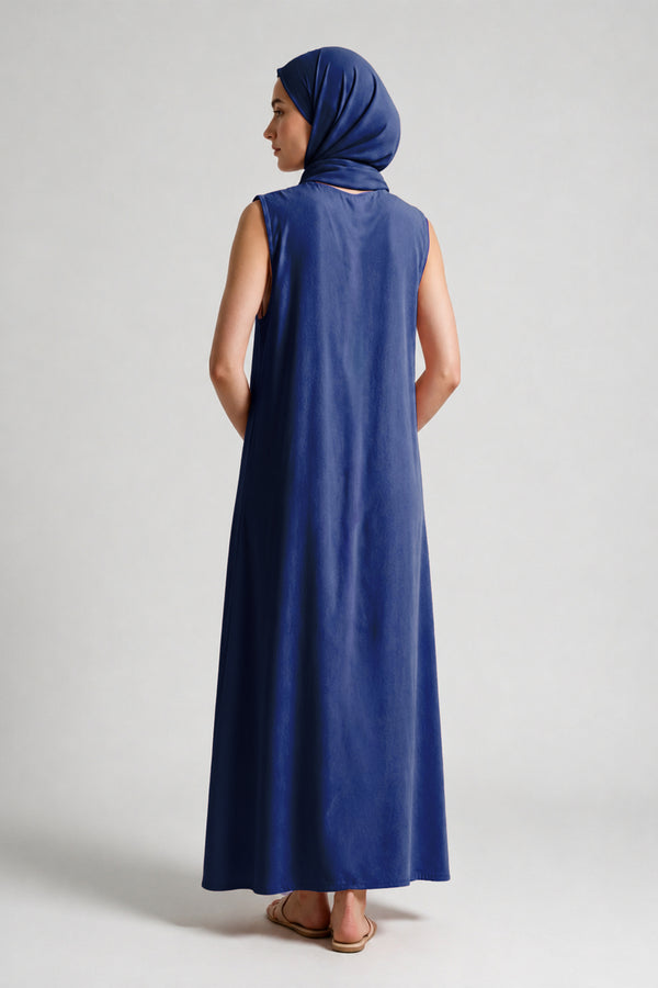 Navy Blue - Slip dresses