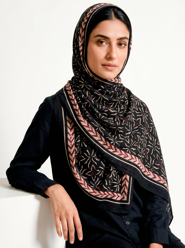 Noir Mosaic Luxe Lawn Hijab