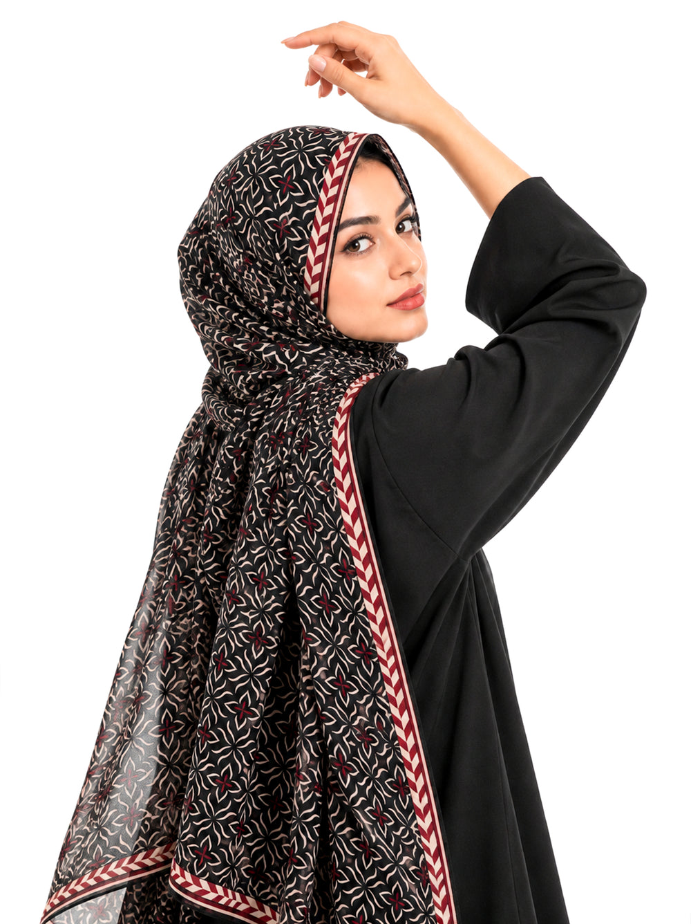 Noir Mosaic Luxe Lawn Hijab