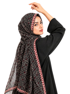 Noir Mosaic Luxe Lawn Hijab