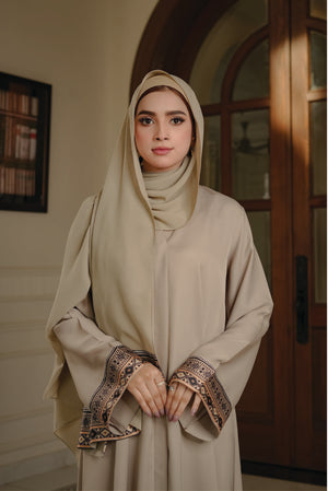 Sandshell Silk Signature Abaya