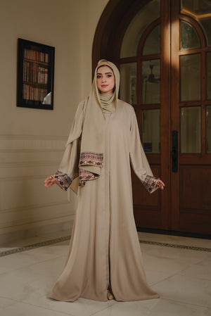 Sandshell Silk Signature Abaya
