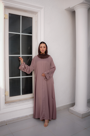 Topkapi Crescent Taupe Abaya