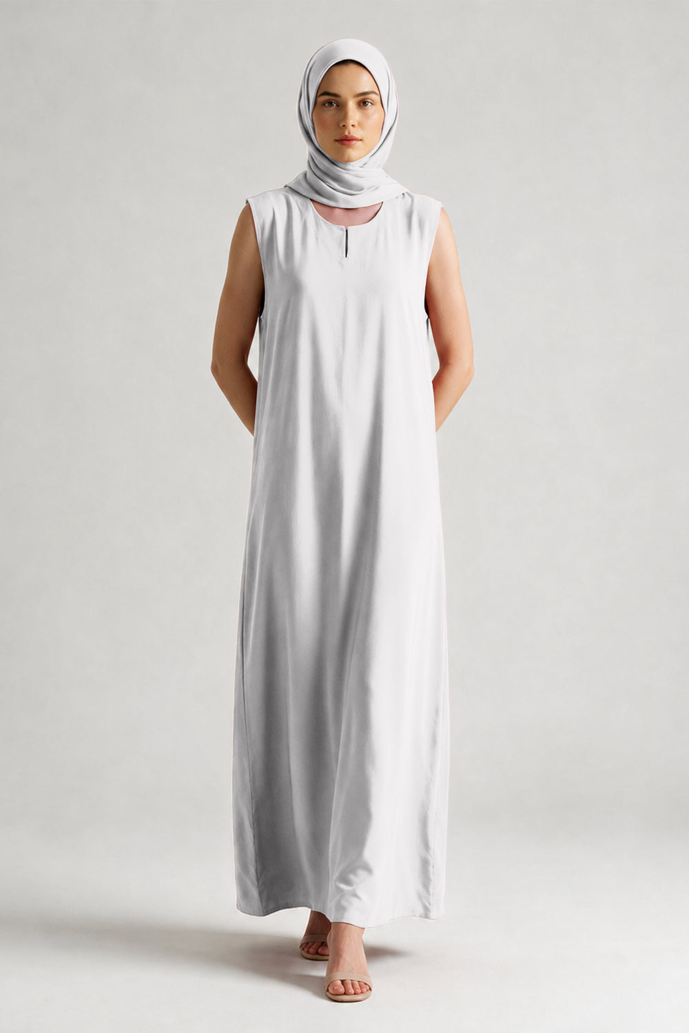 White - Slip dresses
