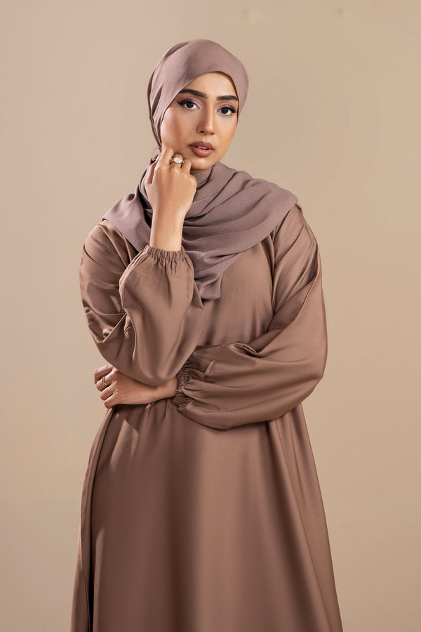 Beige Casual Abaya - Malbus