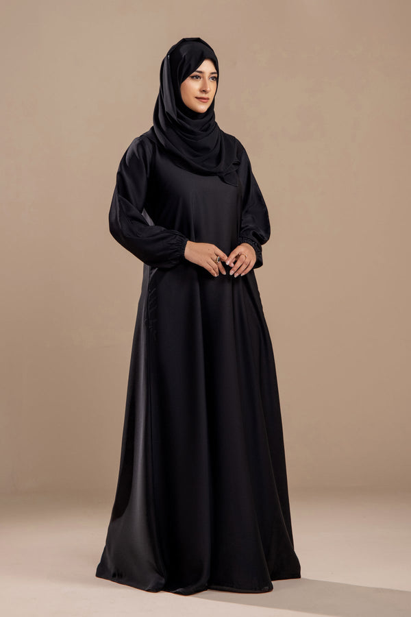 Black - Casual Abaya - Malbus