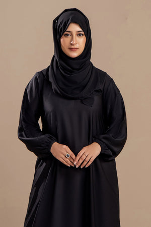 Black - Casual Abaya - Malbus