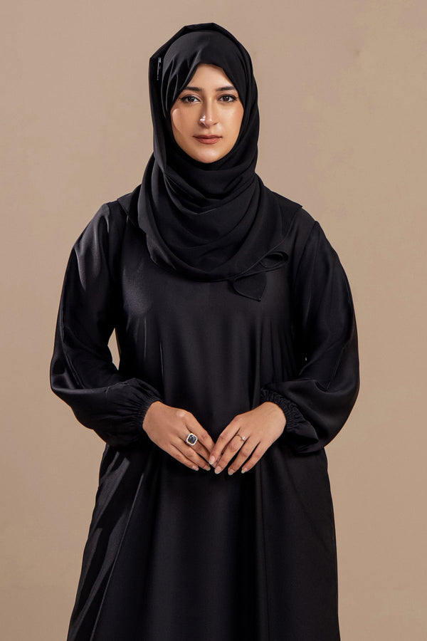 Black - Casual Abaya - Malbus