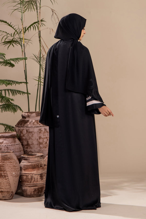 Black Hexagon Abaya - Malbus