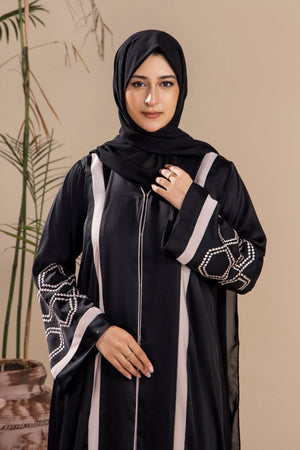 Black Hexagon Abaya - Malbus