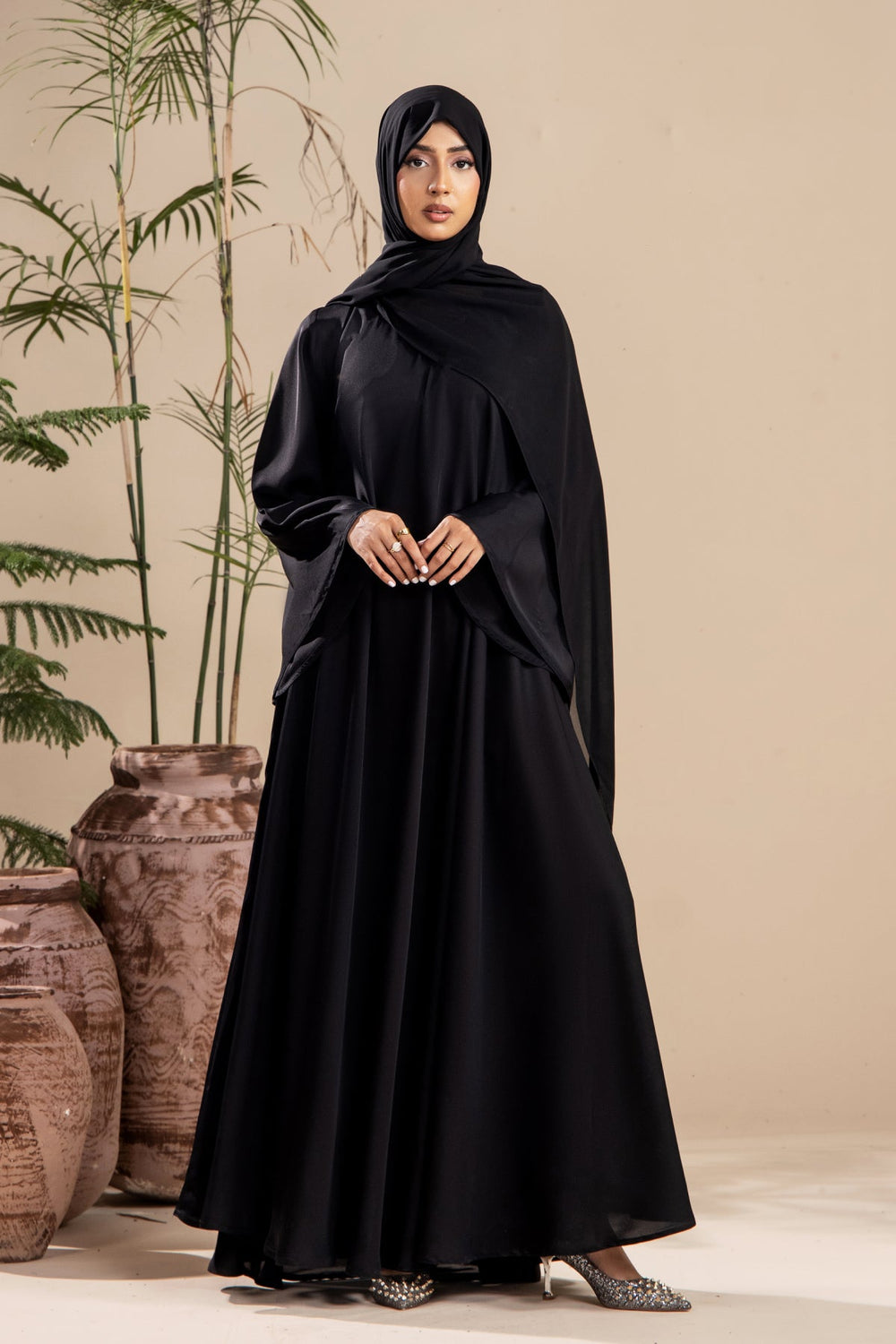 Black Umbrella Abaya - Malbus