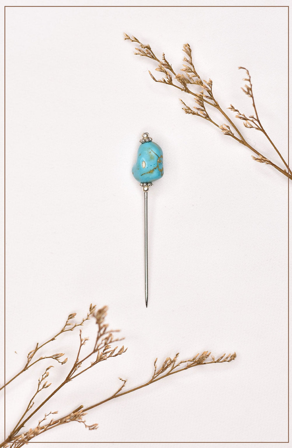 Blue Magnesite Hijab Pin