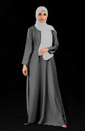 Abaya fermée devant uni