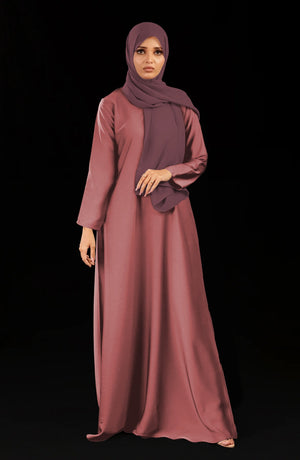 Abaya fermée devant uni