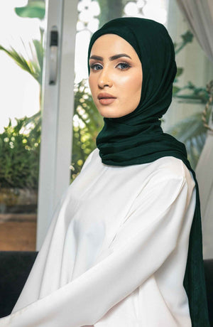 Emerald Silk Hijab - Malbus