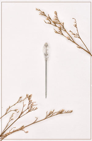 Grey Crystal Hijab Pin - Malbus