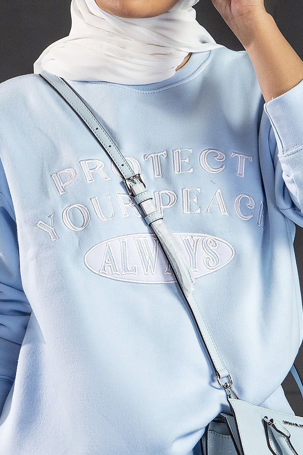 Ice Blue Sweatshirt - Malbus