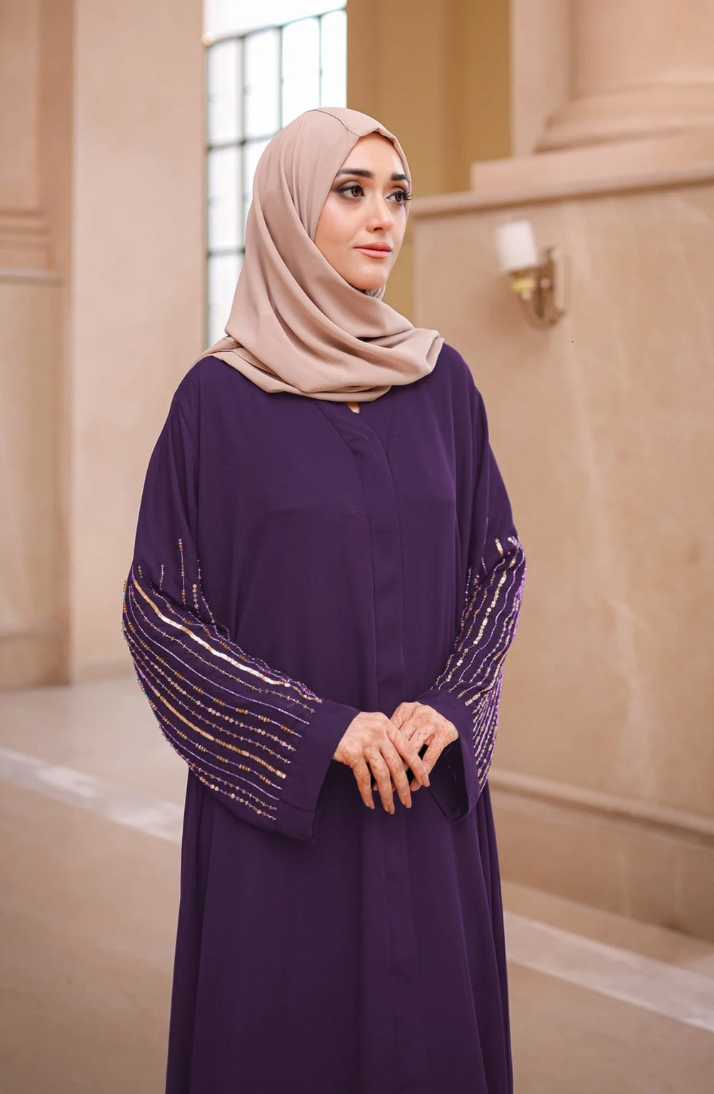 Jade Embellished Abaya - Malbus