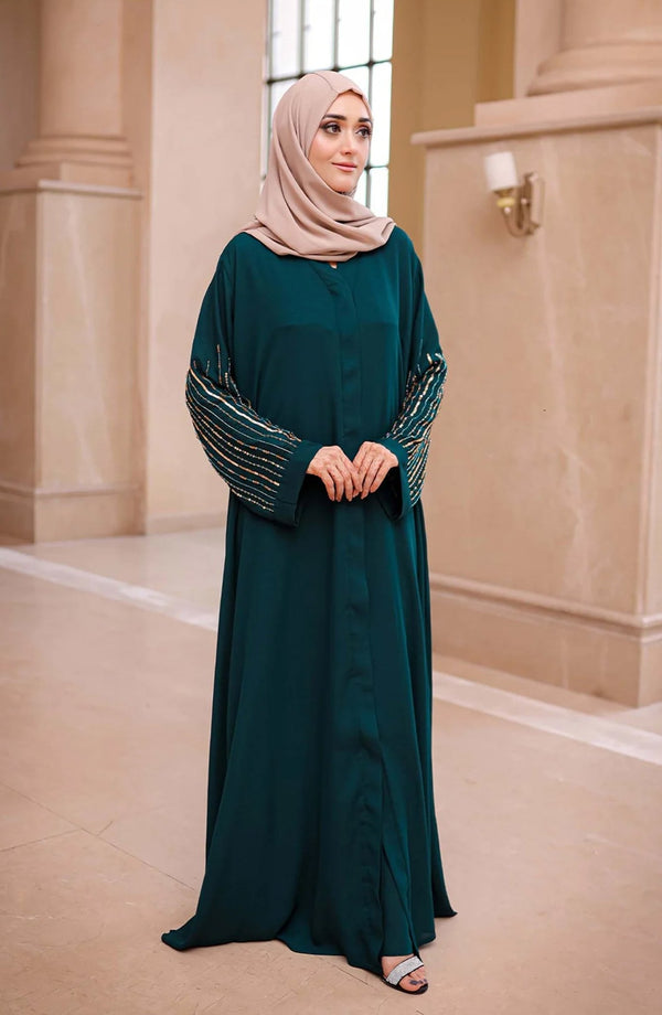 Jade Embellished Abaya - Malbus