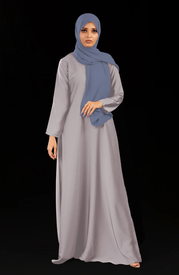 Abaya fermée devant uni