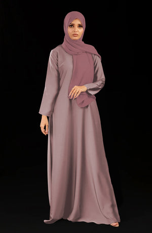 Abaya fermée devant uni