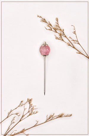 Lilac Crystal Hijab Pin
