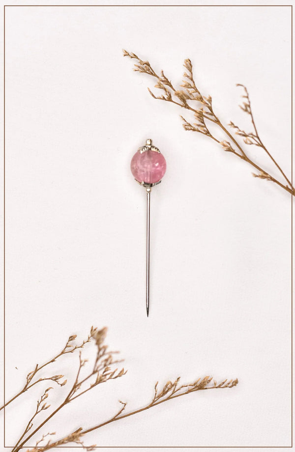 Lilac Crystal Hijab Pin