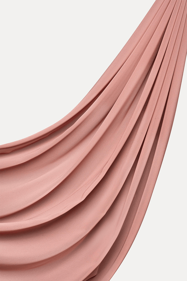 Luxe Chiffon Hijab - Dusty Pink - Malbus