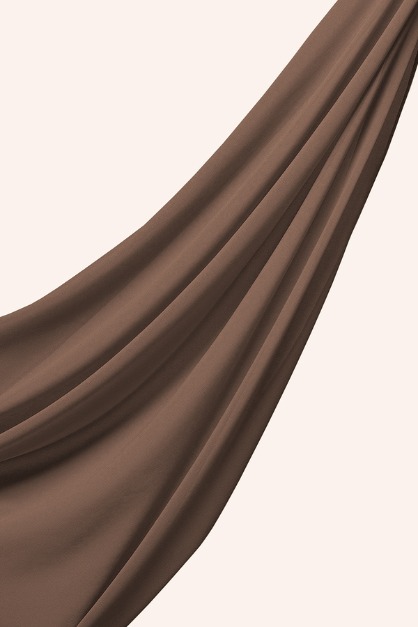 Luxe Chiffon Hijab - Mink - Malbus