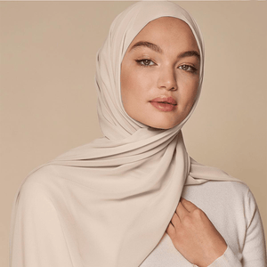 Luxe Chiffon Hijab - Pearl - Malbus