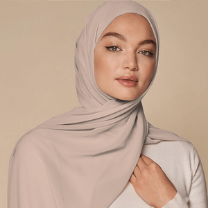 Luxe Chiffon Hijab - Pewter - Malbus