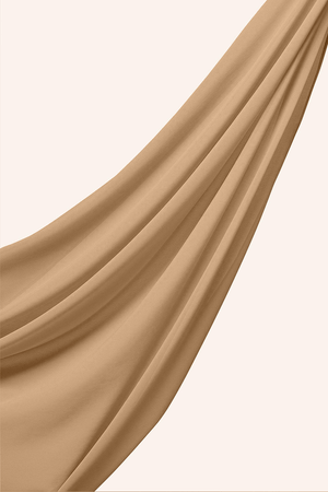Luxe Chiffon Hijab - Sand - Malbus
