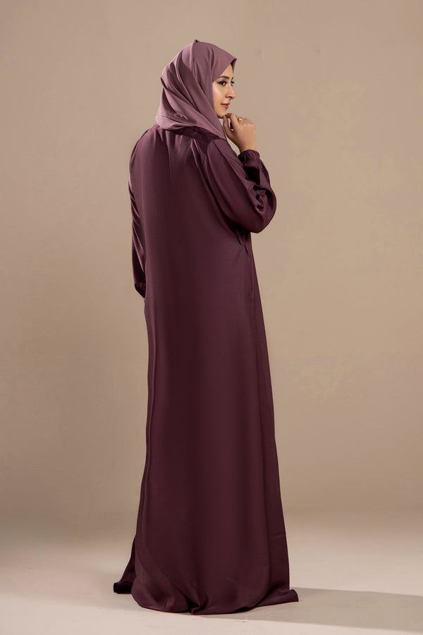 Mauve - Casual Abaya - Malbus