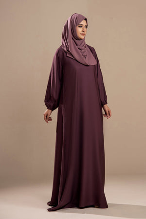 Mauve - Casual Abaya - Malbus