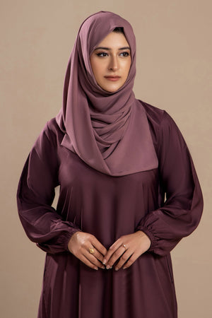 Mauve - Casual Abaya - Malbus