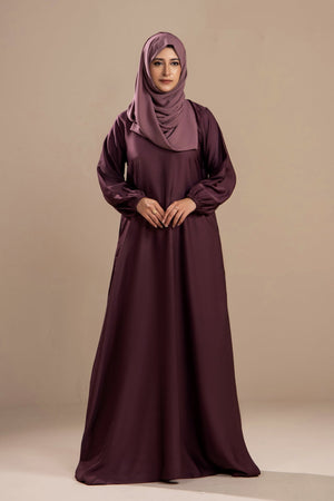 Mauve - Casual Abaya - Malbus
