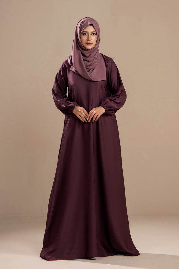 Mauve - Casual Abaya - Malbus