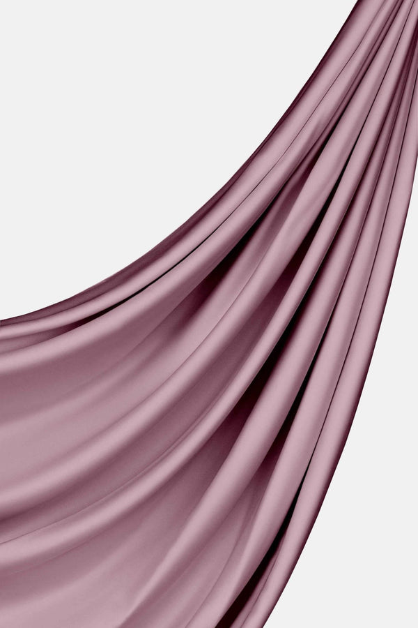 Mauve Silk Hijab - Malbus