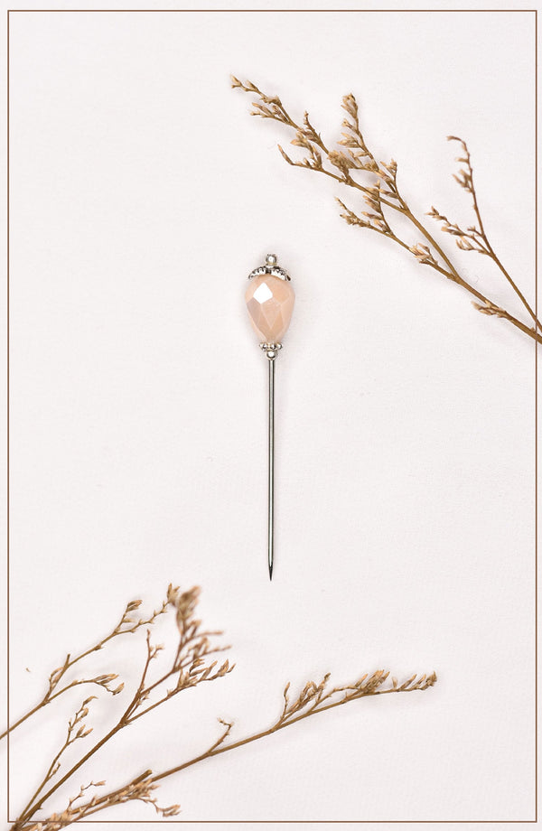 Hijab Pin With Moonlight Color Stone